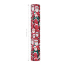 24" x 417' Holiday Reversible Wrapping Paper Half Ream | Joyful Santa Bunch/Red and White Buffalo Plaid