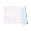 24" x 417’ Reversible Wrapping Paper Half Ream | Baby Quilted Diamond and Ric-Rac