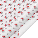 24" x 417' Holiday Wrapping Paper Half Ream | Holiday Cardinal Floral
