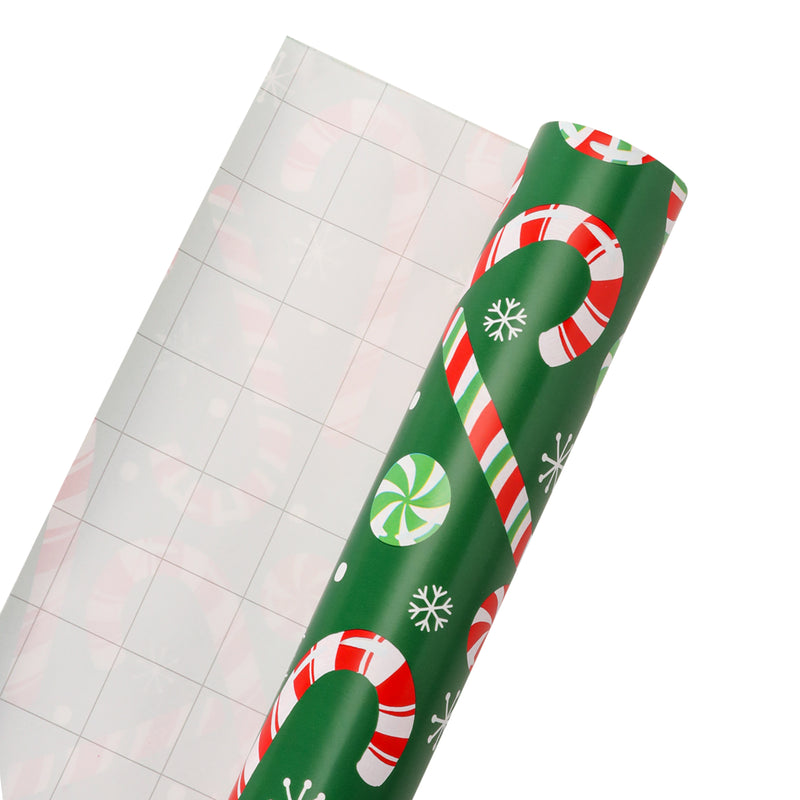 30" x 10' Holiday Wrapping Paper | Candy Cane