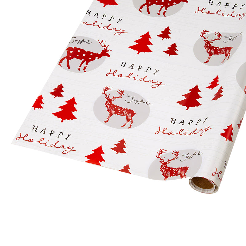 30" x 10' Holiday Wrapping Paper | Old Fashioned Stag