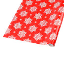 30" x 10' Holiday Wrapping Paper | Red Snowflake