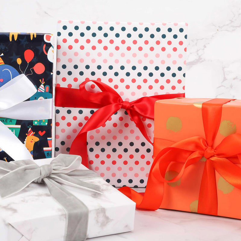 30" x 10' Wrapping Paper | Polka Dot Multi