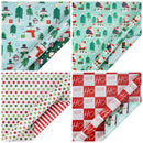 30" x 10' Holiday Reversible Wrapping Paper Bundle (4-pack) | Winter Friends