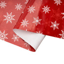 30" x 10' Holiday Wrapping Paper | Red Snowflakes