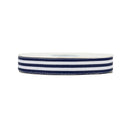 7/8" Striped Ribbon | Navy (370) | 100 Yard Roll