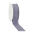 1 1/2" Striped Ribbon | Navy (370) | 50 Yard Roll