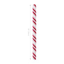 30" x 10' Holiday Reversible Wrapping Paper | Be Merry Candy Stripe/White Polka Dot on Red