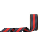 1 1/2" Blue Red Striped Ribbon | 10 Yard Roll
