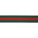 1 1/2" Green Red Striped Ribbon | 10 Yard Roll