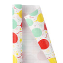 17" x 10' Birthday Mini Wrapping Paper Bundle (3-pack) | Happy Birthday/Balloons/Stripes