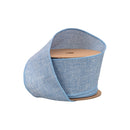 2 1/2" Linen Wired Ribbon | Blue Linen | 10 Yard Roll