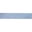 2 1/2" Linen Wired Ribbon | Blue Linen | 10 Yard Roll
