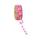 8mm Wired Pom Pom  | Pink | 25 Yard Roll