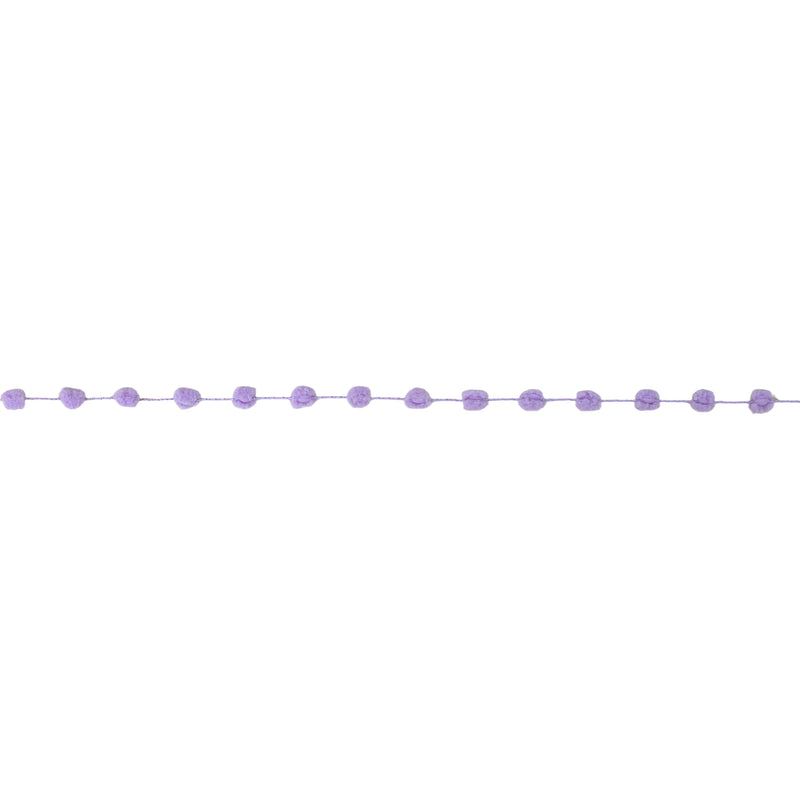 8mm Wired Pom Pom  | Lilac | 25 Yard Roll