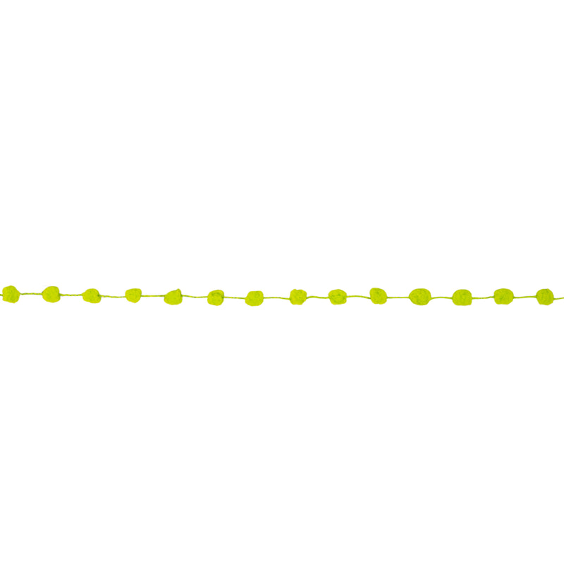 8mm Wired Pom Pom  | Lime | 25 Yard Roll