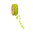 8mm Wired Pom Pom  | Lime | 25 Yard Roll