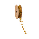 8mm Wired Pom Pom  | Brown | 25 Yard Roll
