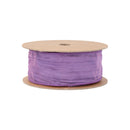 1 1/2" Wired Crinkle Ribbon | Purple | 10 Yard Roll