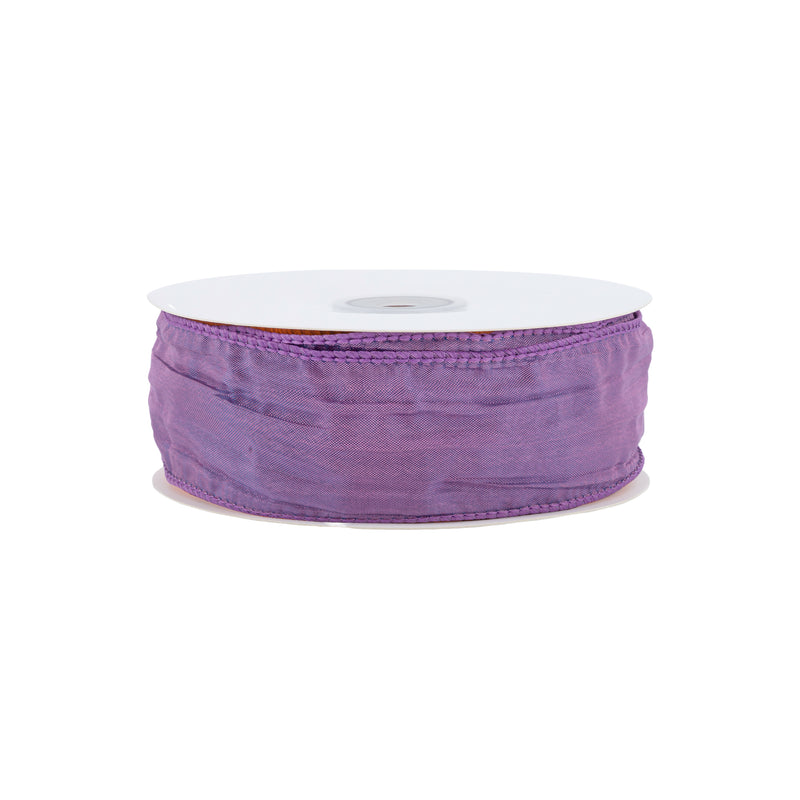 1 1/2" Wired Crinkle Ribbon | Purple | 50 Yard Roll