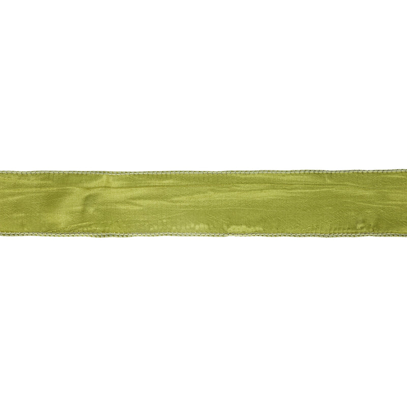 1 1/2" Wired Crinkle Ribbon | Moss | 10 Yard Roll