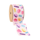 2 1/2" Wired Ribbon | Pastel All Over Macaroon | 10 Yard Roll