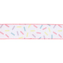 1 1/2" Wired Ribbon | White & Sprinkles | 10 Yard Roll