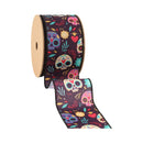 2 1/2" Wired Ribbon | DOD Sugar Skulls | 10 Yard Roll