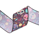 2 1/2" Wired Ribbon | DOD Sugar Skulls | 10 Yard Roll