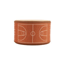 2 1/2" Faux Linen Heat Transfer Wired Ribbon | Basketball Court | 10 Yard Roll