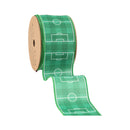 2 1/2" Plaid Wired Ribbon | Soccer Field | 10 Yard Roll