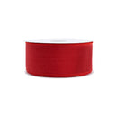 2 1/2" Wired Ribbon | Red Linen | 50 Yard Roll