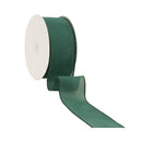 2 1/2" Wired Ribbon | Green Linen | 50 Yard Roll