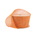 2 1/2" Wired Ribbon | Orange Solid | 10 Yard Spool
