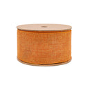 2 1/2" Wired Ribbon | Orange Solid | 10 Yard Spool