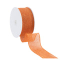 2 1/2" Wired Ribbon | Orange Solid | 50 Yard Spool