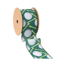 2 1/2" Wired Ribbon | Golf Balls and Tees | 10 Yard Roll