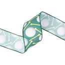 2 1/2" Wired Ribbon | Golf Balls and Tees | 10 Yard Roll