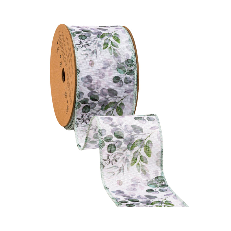 2 1/2" Wired Ribbon | Leaf Bundles | 10 Yard Roll