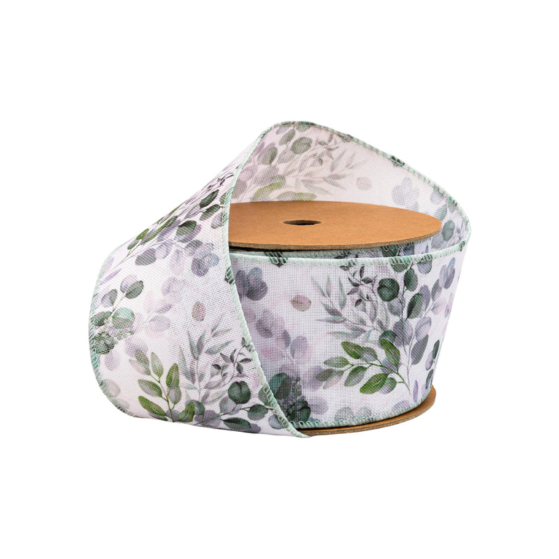 2 1/2" Wired Ribbon | Leaf Bundles | 10 Yard Roll
