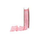 1" Pleated Ribbon | Pink | 10 Yard Roll