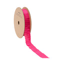1" Pleated Ribbon | Shocking Pink | 10 Yard Roll