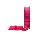 1" Pleated Ribbon | Shocking Pink | 10 Yard Roll