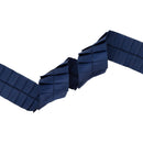 1" Pleated Ribbon | Navy | 10 Yard Roll