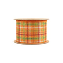 2 1/2" Wired Ribbon | Multi-Colored Fall Plaid | 10 Yard Roll