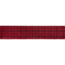 2 1/2" Wired Ribbon | Red/Black Plaid | 50 Yard Spool