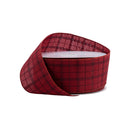 2 1/2" Wired Ribbon | Red/Black Plaid | 50 Yard Spool