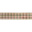 2 1/2" Wired Ribbon | White/Red/Green Plaid | 50 Yard Spool