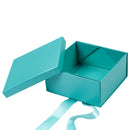 5" x 5" x 2.4" Gift Box w/ Satin Ribbon | Turquoise