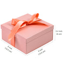 5" x 5" x 2.4" Gift Box w/ Satin Ribbon | Pink